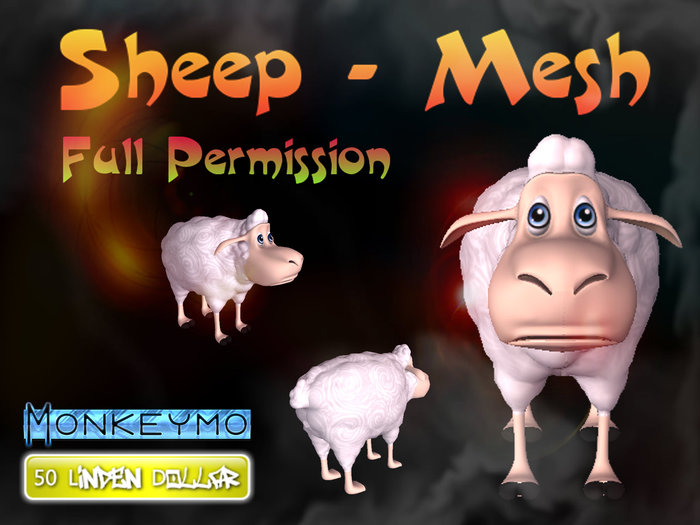 Sheep - Mesh - Full Permission - Monkeymo