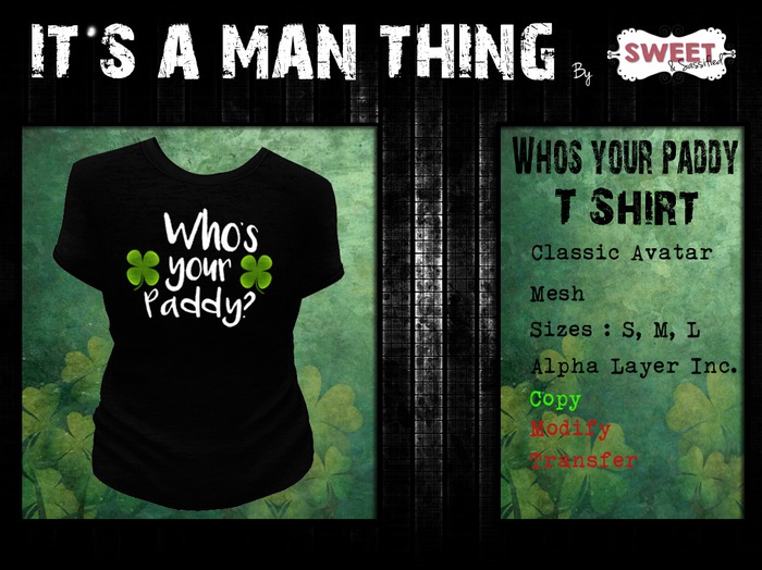 It's A Man Thing - St Pats - Paddy