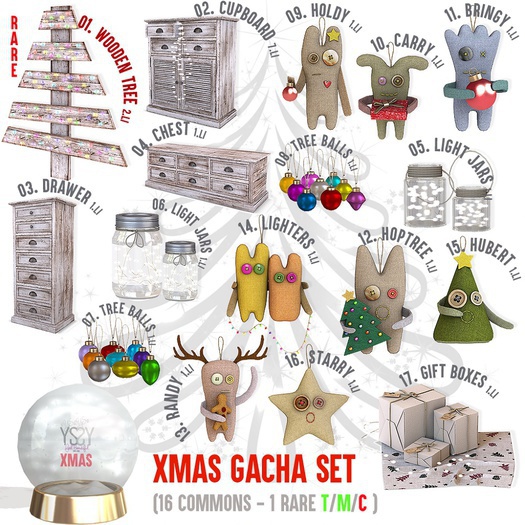 *YS&YS* Xmas 07 Tree Balls Set1 Box