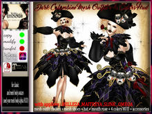 irrISIStible : DARK COLUMBINE MESH OUTFIT +4 COLORS HUD