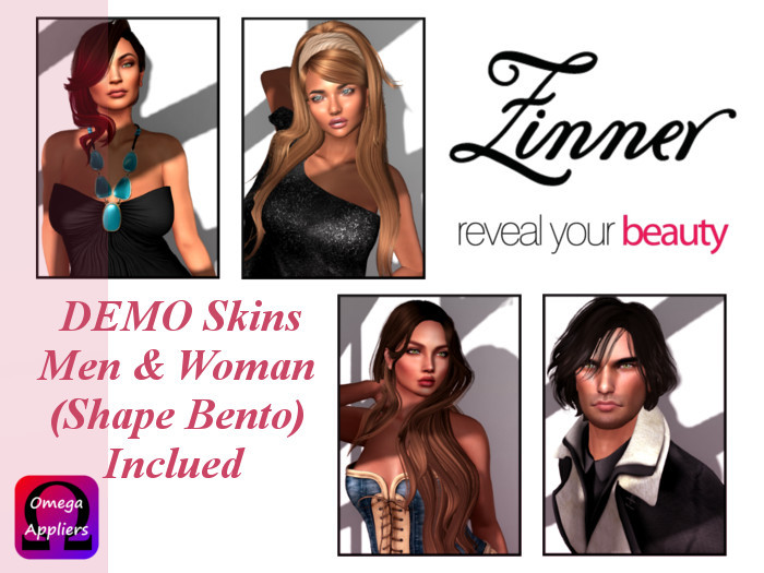 >Zinner< DEMO Skins Men & Woman (Omega Appliers) + Shape Bento
