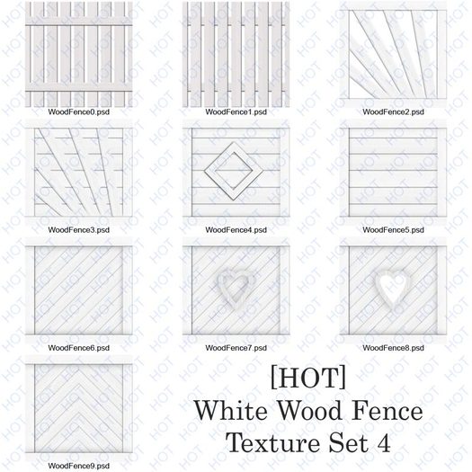 [HOT]  White Wood Fence Textures Set 4