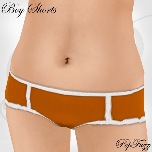 Orange Boy Shorts by PopFuzz