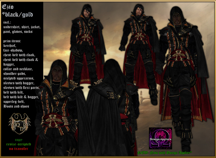 Ezio black/gold *