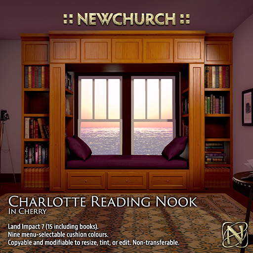 :: N :: Charlotte Reading Nook, Cherry