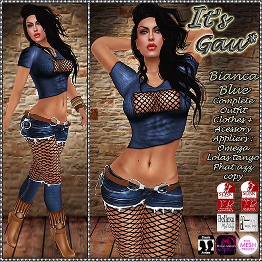 *It's Gau* Bianca Blue Outfit