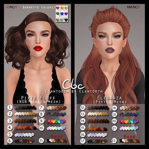 Clawtooth: Pixie Fluff (7: Light Ombre Pack)