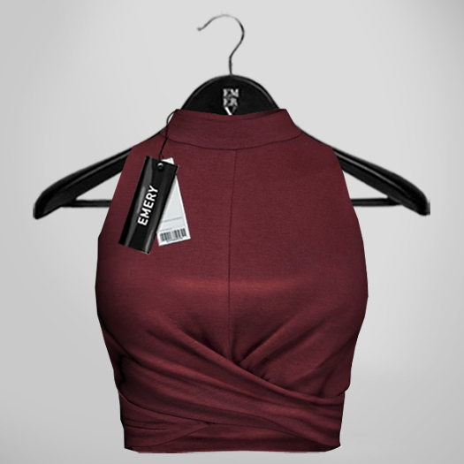 Emery Racha Twist Front Top Berry