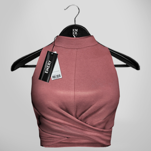 Emery Racha Twist Front Top Rose