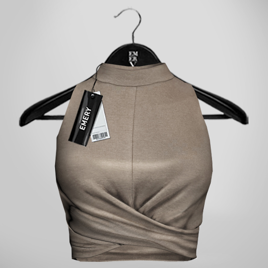 Emery Racha Twist Front Top Cream