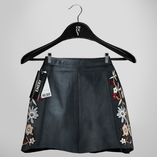 Emery Susan Embroidered Skirt Petro