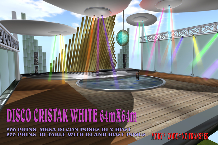 DISCOTECA CRISTAK WHITE