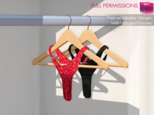 Full Perm Meli Full Perm Mesh 1LI Wardrobe Hanger With Hanged Panties