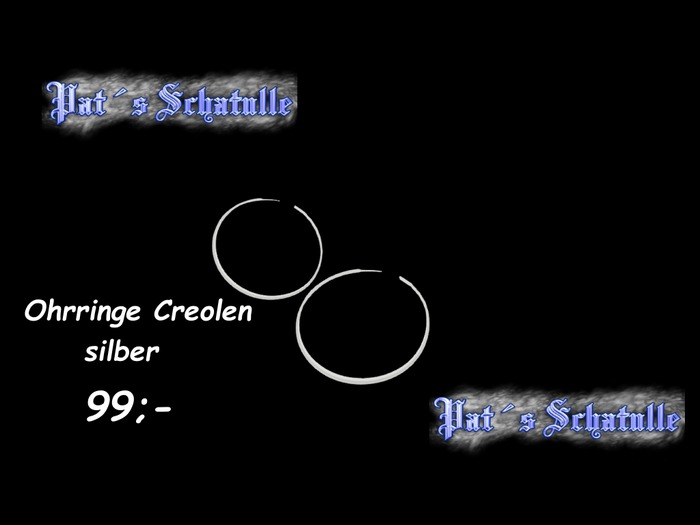 Ohriinge Creolen silber