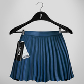 Emery Key Pleated Skirt Blue