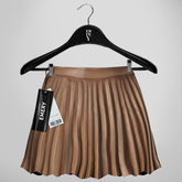 Emery Key Pleated Skirt Latte