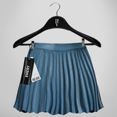Emery Key Pleated Skirt Sky