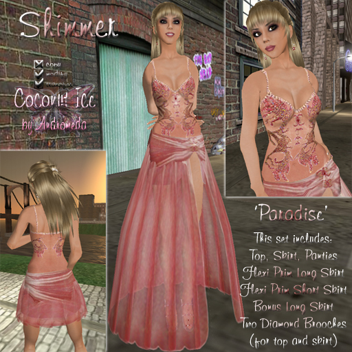 Shimmer Gown ~ Paradise (boxed)