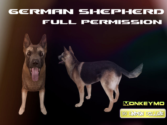 German Shepherd - Mesh - Full Permission - Monkeymo