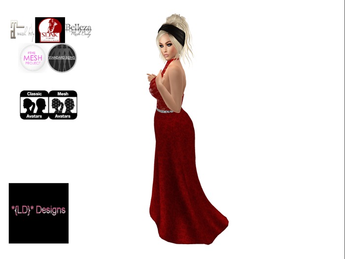 *{LD}* Elle Gown - Red