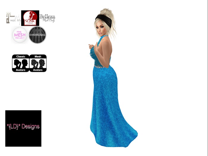 *{LD}* Elle Gown - Turquoise