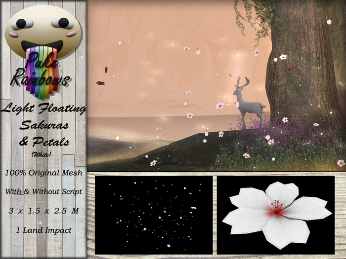 [PR] Light Floating Sakuras & Petals - White (Boxed)