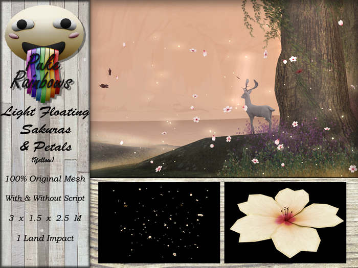 [PR] Light Floating Sakuras & Petals - Yellow (Boxed)