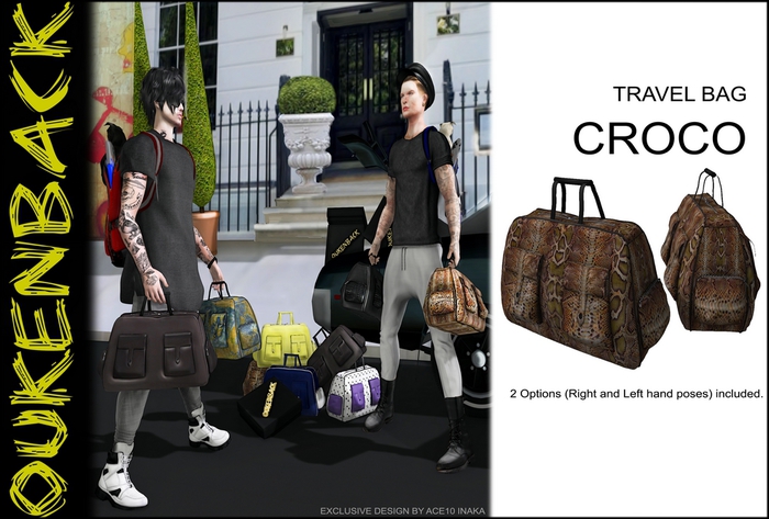 [ OUKENBACK ] Dufflebag Croc 
