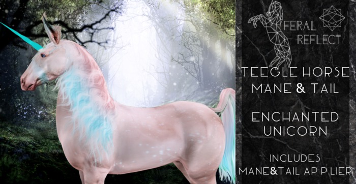 [Feral Reflect] Teegle Horse Unicorn Mane&Tail Texture