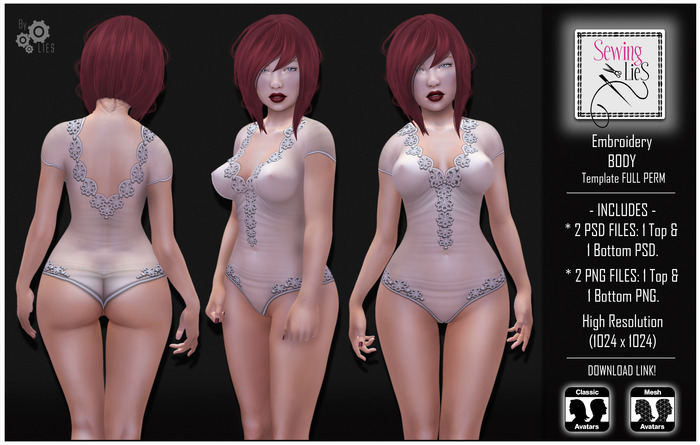 Embroidery Body Template Folder