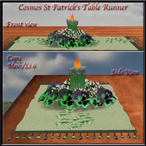 Cosmos St Patrick's Table Runner MESH (BOX)