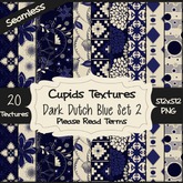 *Cupids Textures * 20 DARK DUTCH BLUE SET 2