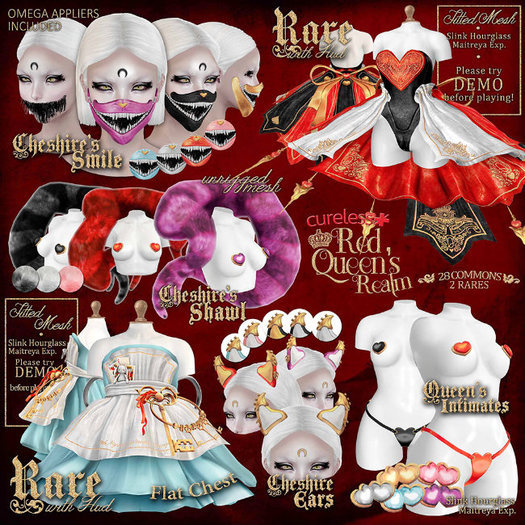 CURELESS [+] Red Queen's Realm / Cheshire Ears / PINK