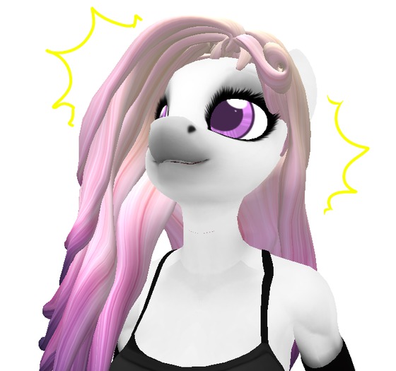 Pink Snaggletooth eyes