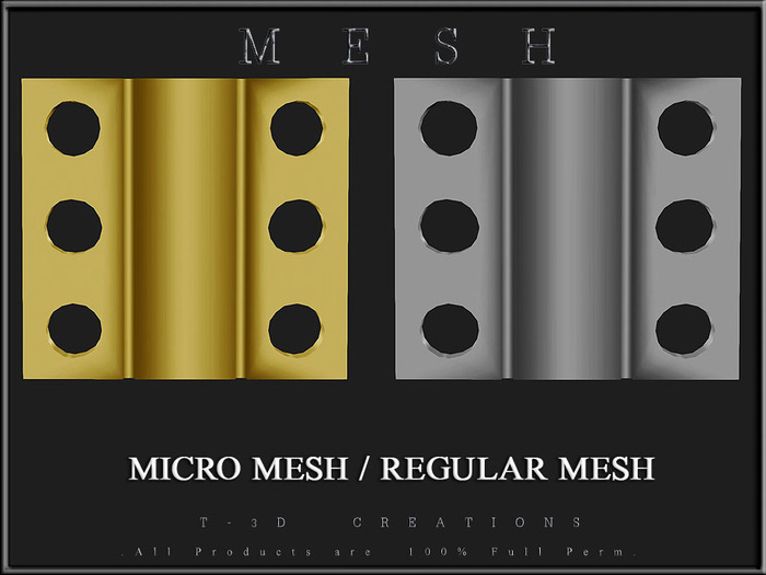 T-3D Creations [ Accessory Parts 11 ] MESH - Full Perm -