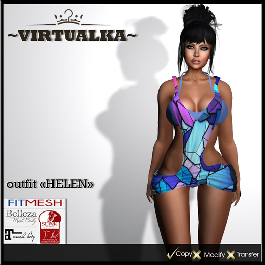 ~V~ Outfit "Helen" Cubes(Fit Mesh) 