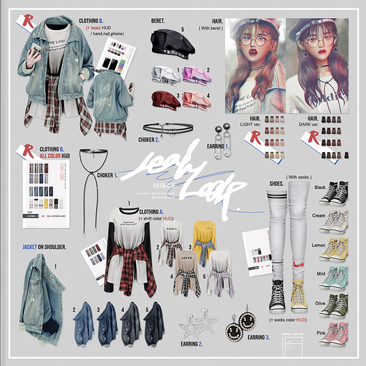 `M.BIRDIE / Leah look-Earring2