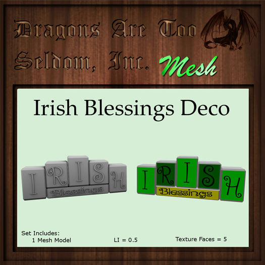 DATSI Mesh - Irish Blessings Deco Set