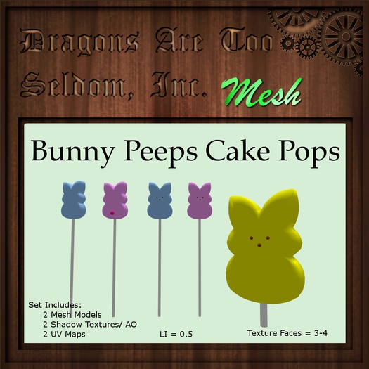 DATSI Mesh - Bunny Peeps Cake Pops Set