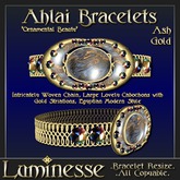 AHLAI "Ornamental Beauty" Ash Bracelets - Grey Gold