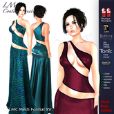 LMC - Formal XV - Full Perm mesh cocktail gown - Maitreya Belleza Freya Isis Venus SLink Hourglass Tonic eBody