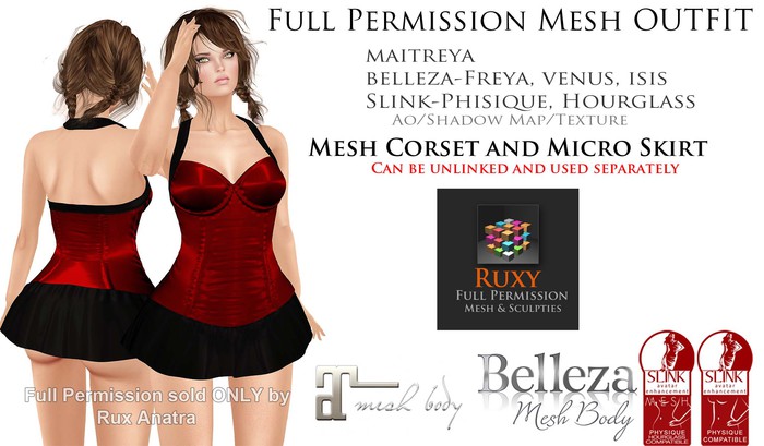 Ruxy-Full Permission MeshOUTFIT 1 2017 DEMO