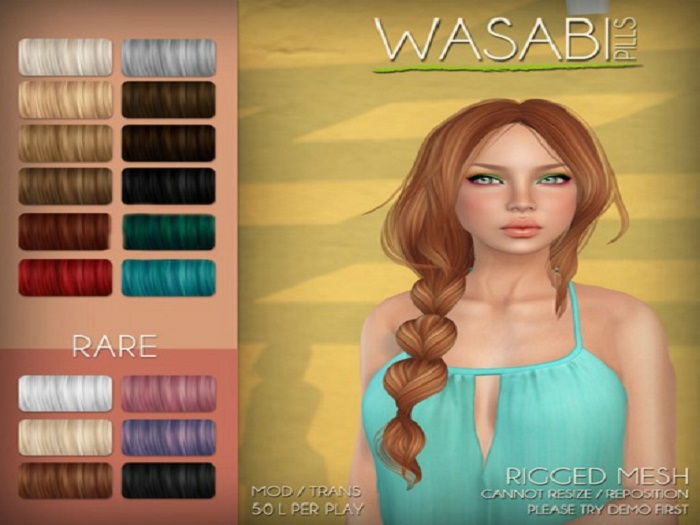 /Wasabi Pills/ Lory Mesh Hair - Crystal violet - RARE