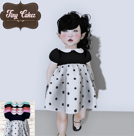 {TC} Swiss Roll Dress  Polka- FATPACK