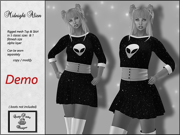 Crazy Pastry Designs Midnight Alien DEMO