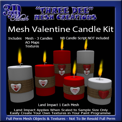 TD Mesh Valentine Candle Kit