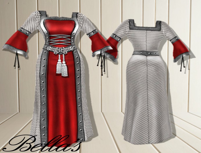 Clara-Medieval Dress-Red