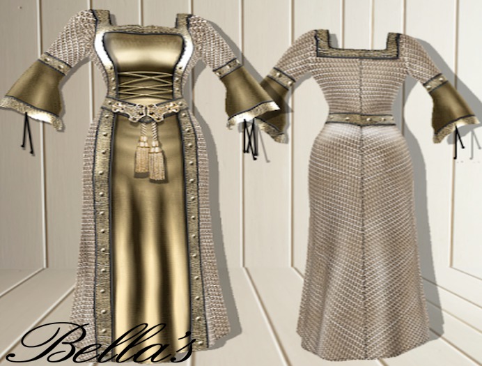 Clara-Medieval Dress-Gold