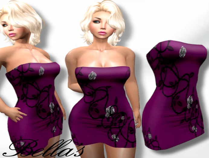 Jana-Mini Gothic Dress-Purple