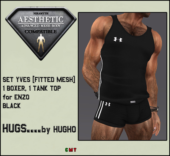 HUGS AESTHETIC SPORTS SET YVES BLACK